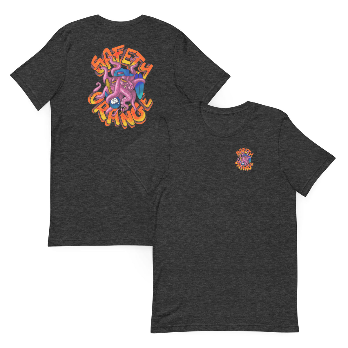 El - Octopus t-shirt – Safety Orange