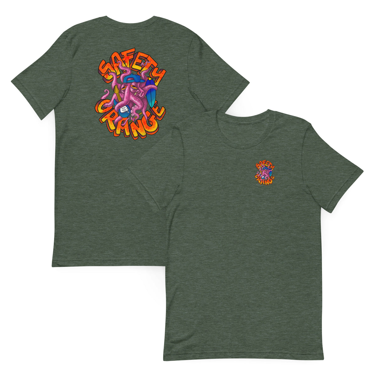 El - Octopus t-shirt – Safety Orange