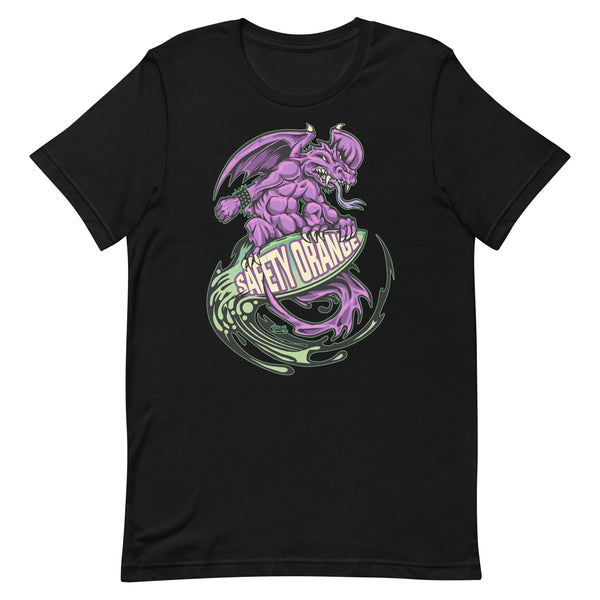 Purple Gargoyle Tee – Safety Orange